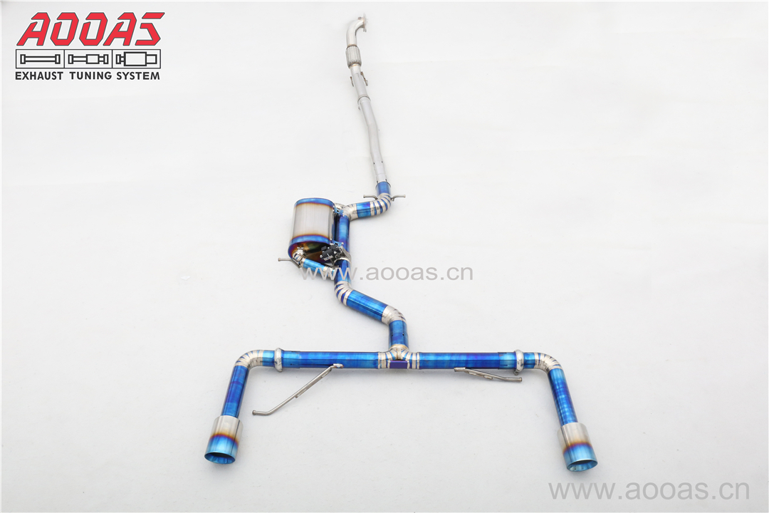 Volkswagen Scirocco R 2.0T  All SS304 / Downpipe+Titanium / Valvetronic Catback System